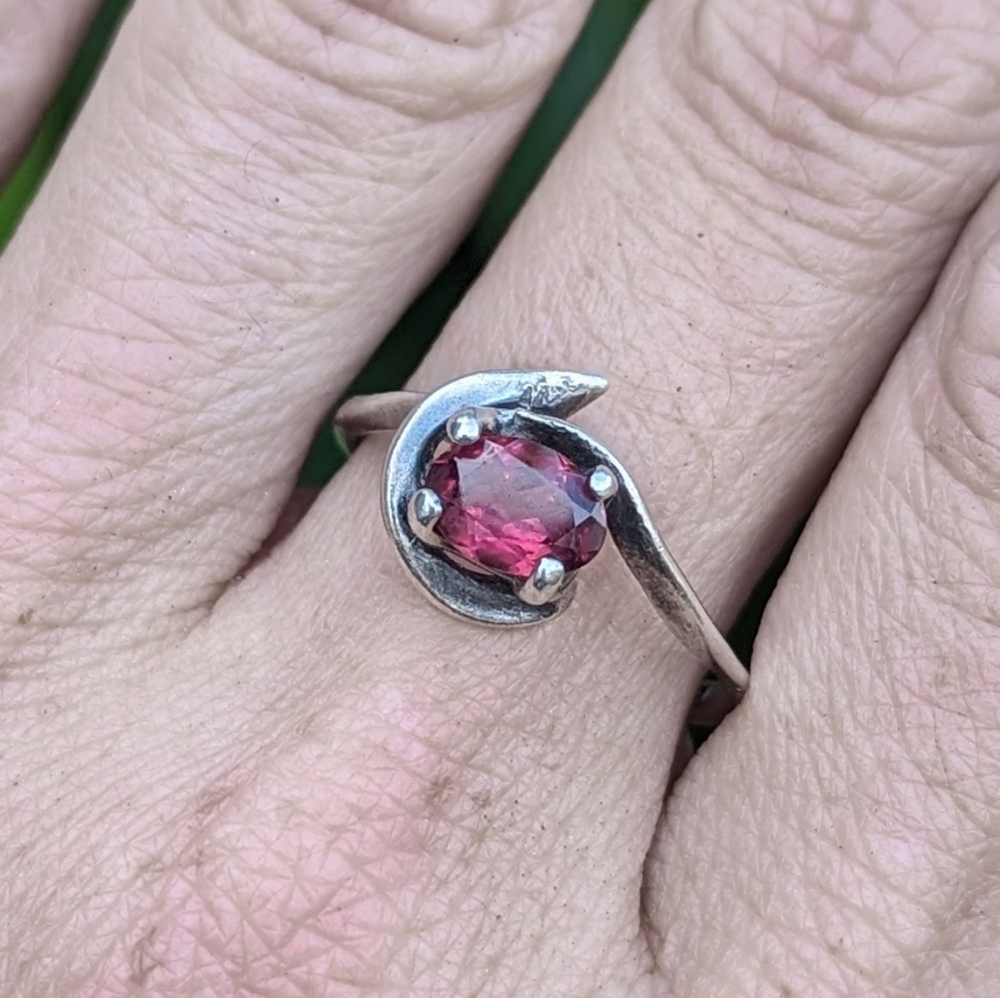 Rubellite 925 Silver Ring